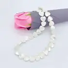high quality natural pearl shell decorative mosaic beads necklace in white