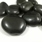 Landscape River Rock Polished Black Pebble Stone