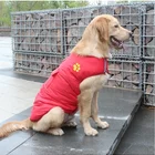 custom Fashionable Polyester Cloth Reflective warm jacket pet Dog Clothes with zipper for Large Dogss
