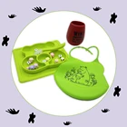 Food Grade Baby Bibs Set Waterproof Silicone Baby Bibs For baby