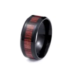 steel soldier Wedding Bands or Rings Rings Type and Bezel setting Setting Type wood grain ring trendy cool jewelry