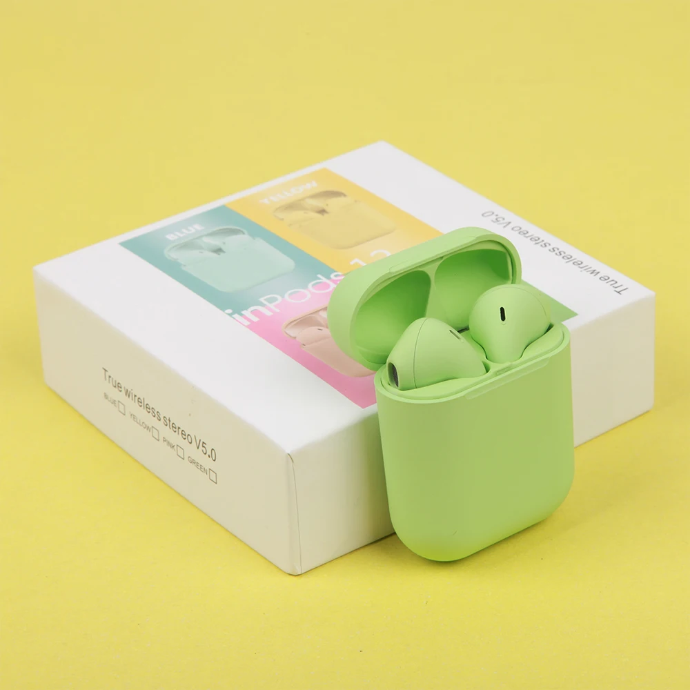 inpods 12 earphone i7s i9s i11 i12 Tws Wireless Bluetooth earphone headset - ANKUX.COM