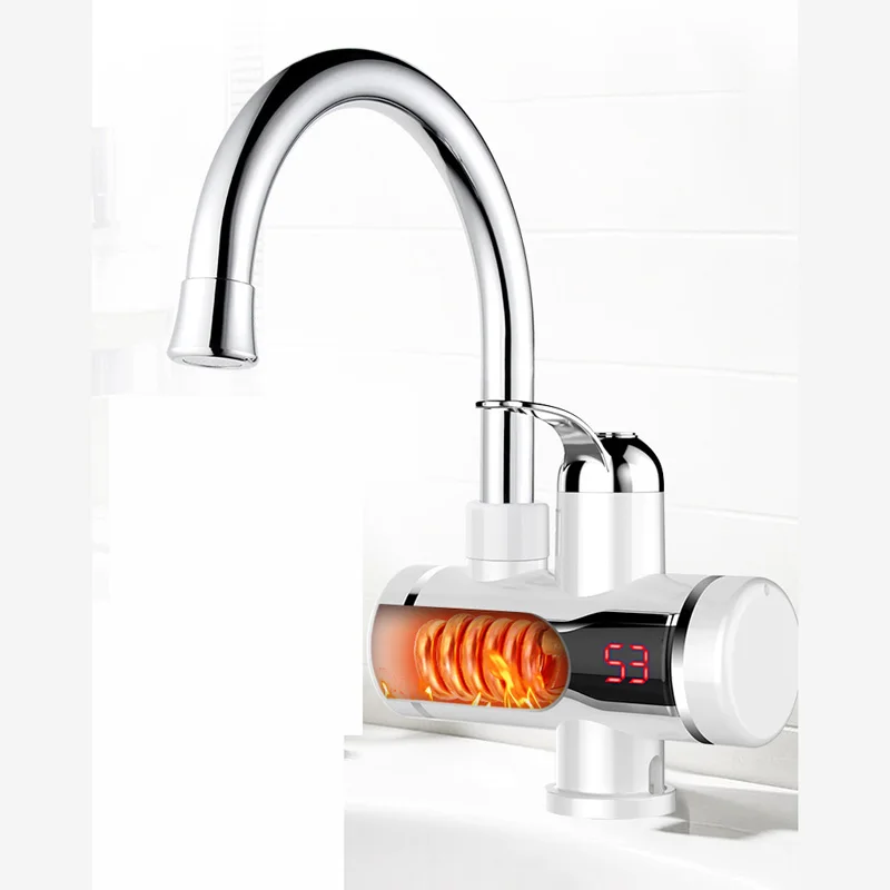 Нагреватель холодной отопление кран Tankless проточный водонагреватель Электрический кухонный водонагреватель кран мгновенный горячий водопроводный кран