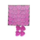 best sale product red color heart tealight candle with alu cup in pvc box