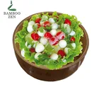 Biodegradable organic bamboo bowl Salad Chopper Bowl Fruit Bamboo Bowls