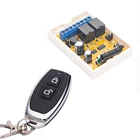 Remote control electric motor AC/DC 12-24V 2 channel receiver and transmitter remote controller switch control motor