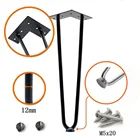 Cheap price hardware metal square base wholesale steel hairpin legs