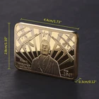 Wholesale Custom Golden Square Metal Medal Collection Arts Gifts Souvenir For Gift