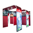 good quality trade show booth exhibit display stage decoration backdrop stand