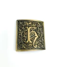 Fashion Sewing Holes Design Garment Clothing Metal Craft Logo Label Tags Custom
