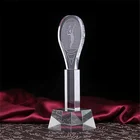 OEM ODM Customized islamic plaque bases cricket ball glass badminton book awardbuilding crystal trophies