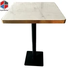 Square white marble table top furniture