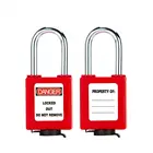 Key Design Padlock Combination With Master Key Plastic Safety Alarm Padlock