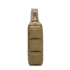 Detachable Card Pouch Hiking hunting Outdoor sports Tactical Military Sling Chest Bag One Strap Small Backpack for Camping