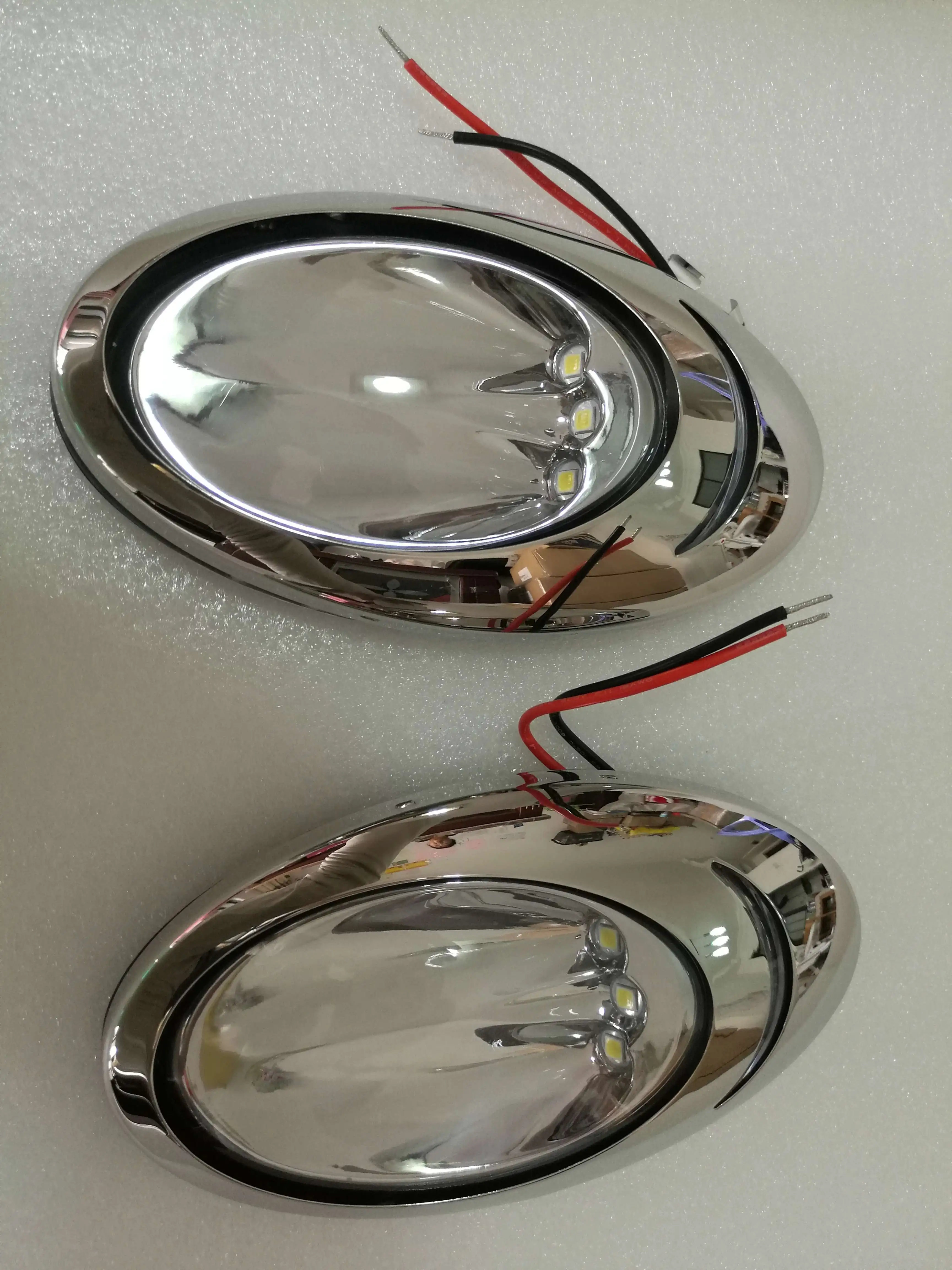 V Led Hull Side Surface Mount Docking Back Up Light K Marine Boat