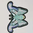 Patch Sew On Patch Blue Butterfly Patch Sew On Customization Full Embroidery Badge