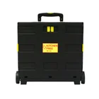 Bafuluo Collapsible Iron Shopping Trolley Lightweight plastic Teacher's Book Cart