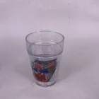 plastic double wall ice cup freezer mug with water for kid no handle