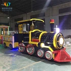 Factory cheap amusement park mini trackless train toy antique trackless train rides for sale