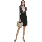 Dress Woman Hot Sales Embroidery Skirt Fashion Party Ladies Sexy Dress Black Summer Woman Clothing ST0004