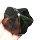 Wholesale Colorful natural rainbow obsidian crystal pentagram as gift