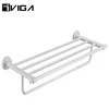 Family Black Fast Drying Towel Shelf Wall Mounted Hand Towel Rack Holder Hanging