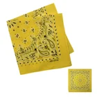 Promotional Customized Yellow Bandana 100% Cotton