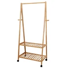 Home Furniture Simple Hanging Bamboo Clothes Rack