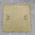 Plastic Rebar Customizable Colors 700x700mmSGS SMC Plastic Fiberglass Manhole Cover With Rebar Frame