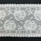 Fashion free sample spandex nylon white wide stretch lace decoration for clothing and underwear