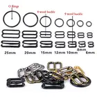 Bra Ring And Slider Metal Hooks Strap Nylon Coated Underwire Plastic Adjustable Shoulder Buckles Underwear Accessories