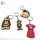 high quality keychain with silicone/pvc toys cool keychain customized 3D logo & shape
