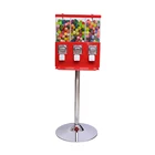 coin operated gift table top spiral chewing bubble gum gumball custom candy vending machine