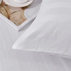 Cotton Sheet White Hotel Flat Spread 300TC Cotton Bed Linen Sheet Hotel Bedding Set