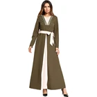 Zakiyyah 5792 Unique Design Stylish Chiffon Beaded Abaya With Lace Arabic Dress For Women