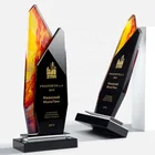 High Quality Engraving K9 Crystal Award Plate Trophy Custom