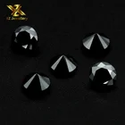 Black Moissanite Diamond Black Color Moissanite 6.5mm 1carat Loose Moissanite Round Cut Synthetic Diamond