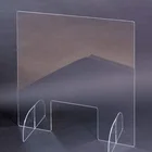 Plexiglass barrier Acrylic Sheet front Protection Desk Divider Office Room Isolation Board