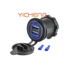 Usb Car Car Usb Charger 12V 24V 4.2A Dual USB Charging Socket Car Charger USB