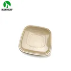 Eco friendly disposable pulp catering clear large dessert salad bowls