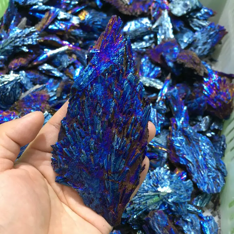 Wholesale Beautiful Electroplating Blue Tourmaline Stone Plating