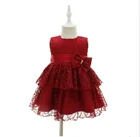 2019 new girls baby age birthday full moon wedding dress princess dress