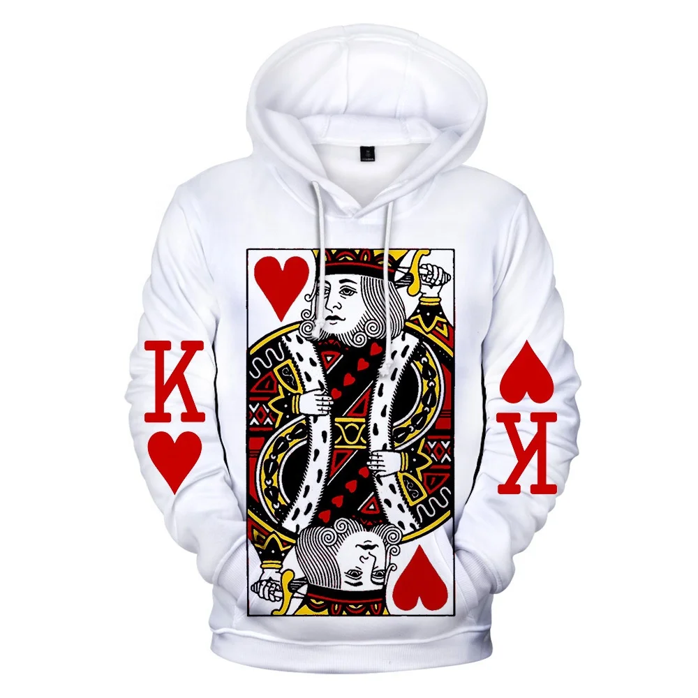 2021 New design top sale 3d printed poker hoodie Wholesale stock no moq 3d hoodie printed in poker customized hoodie supplier, Csutomized
2021 New design top sale 3d printed poker hoodie Wholesale stock no moq 3d hoodie printed in poker customized hoodie supplier, Csutomized
