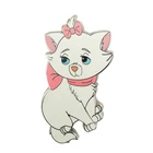 Custom cute cat design nickel metal hard enamel pin with card