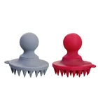 Professional design cute portable multi functional shower shampoo hair comb head scalp massager brush silicone
