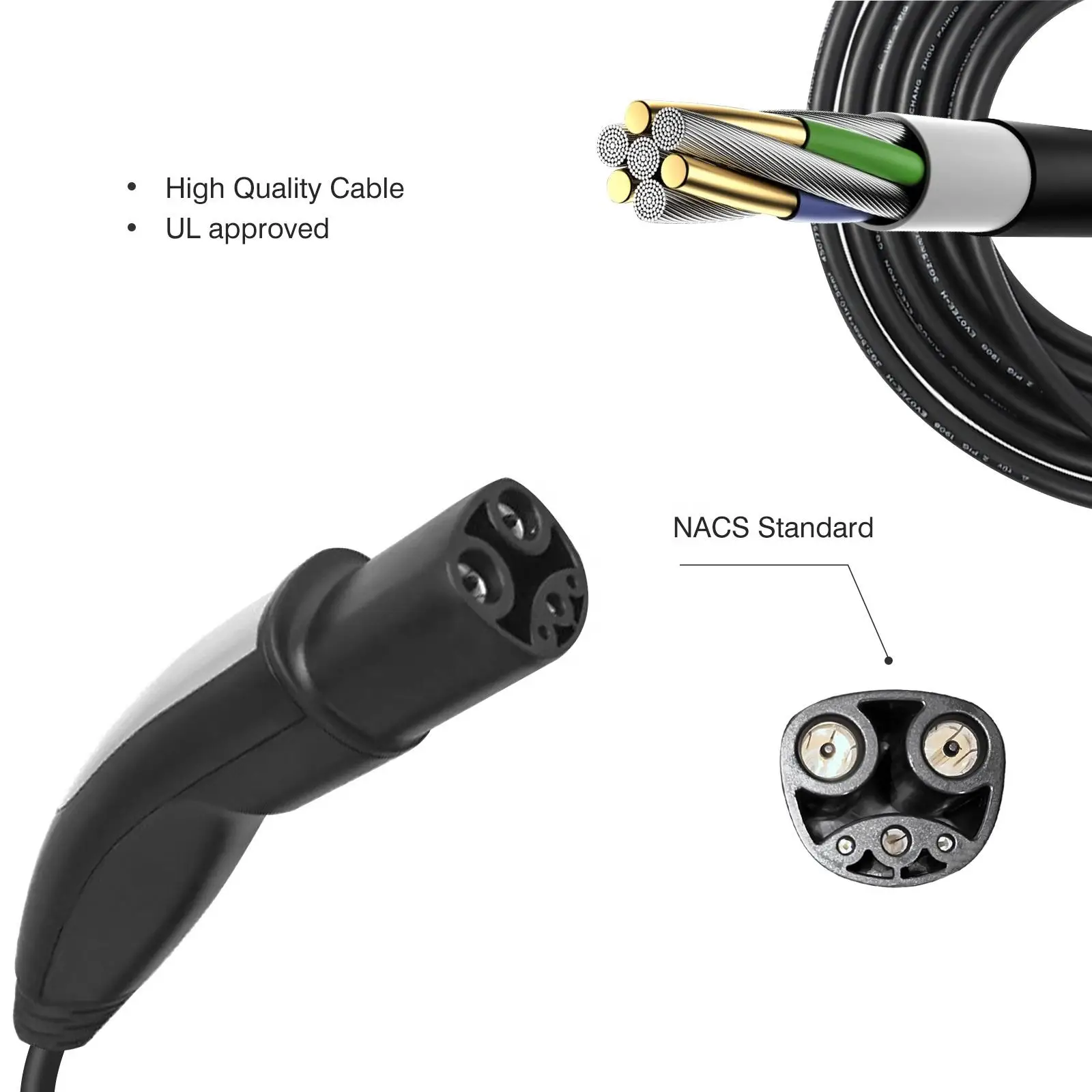 Zencar A M Tesla Extension Cable Nacs Extended Cord Tesla Charging