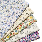 Twill Cotton Pastoral Small Floral Sewing Fabric Red White Making Bedding Hand-Made Home Dec Cloth