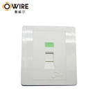 New design cheap modular jack hdmi face plate rj45 faceplate 1 port