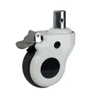 3 inch to 5 inch swivel plate medical castor wheel hospital bed caster wheels