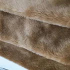 Artificial fur fabric for fur jacket 100 polyester fake fur fabric